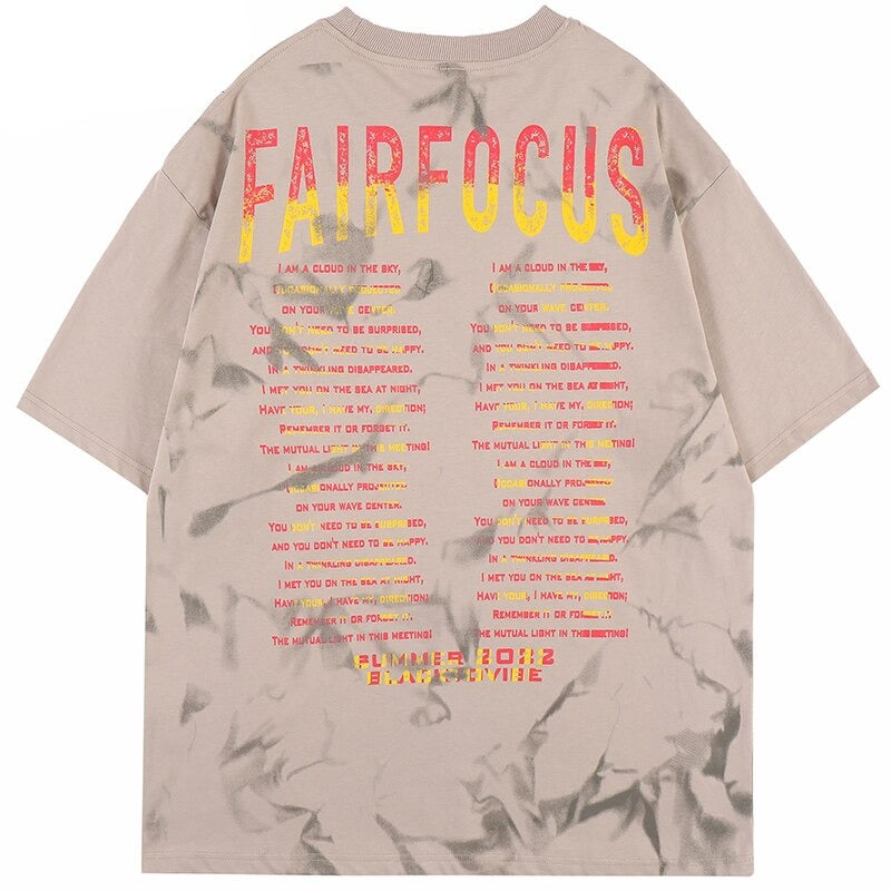 "Straight Focus" Graphic Unisex Streetwear Vintage Women Men Y2K T-Shirt