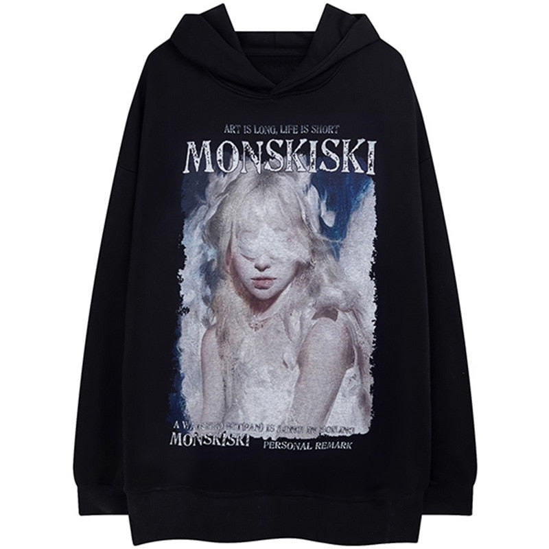"Broken Inside" Unisex Men Women Streetwear Graphic Hoodie