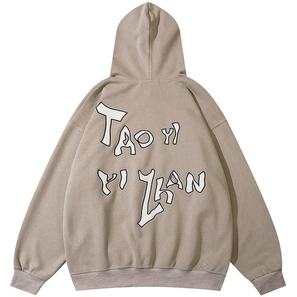 "Hanging Off" Graphic Unisex Streetwear Women Men Y2K Hoodie