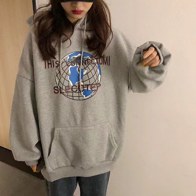 "The Blueprint" Graphic Unisex Streetwear Vintage Women Men Y2K Hoodie