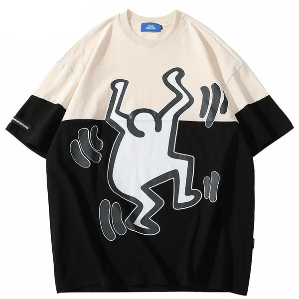 "Stupid Dance" Graphic Unisex Streetwear Vintage Women Men Y2K T-Shirt