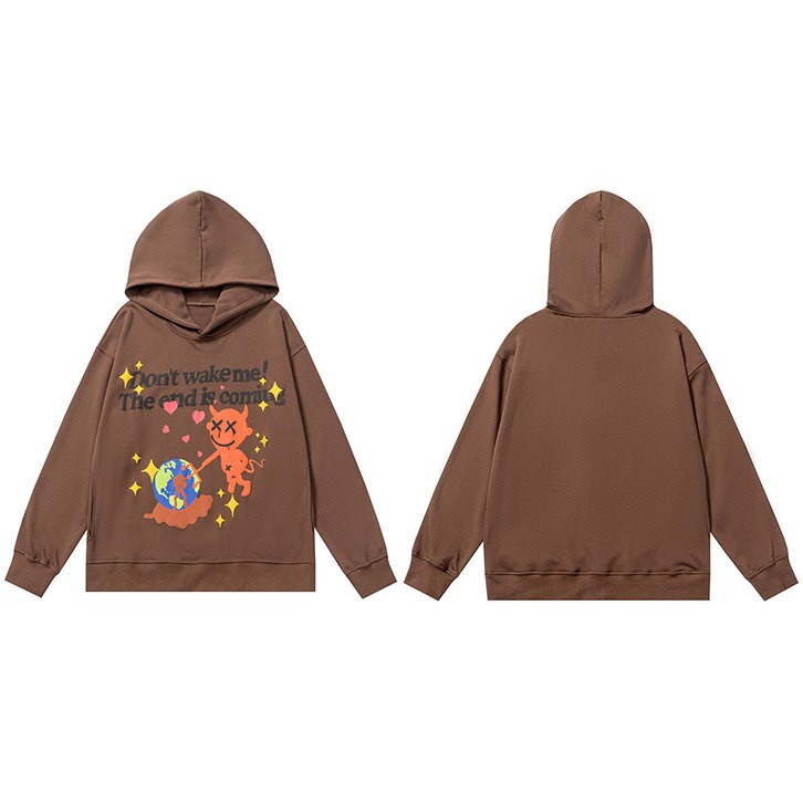 "Don't Wake Up" Unisex Men Women Streetwear Graphic Hoodie