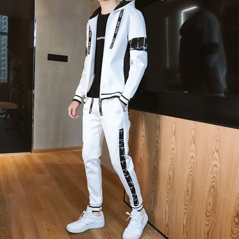 "Slick Set" Graphic Unisex Streetwear Vintage Women Men Y2K Track Suit Collection