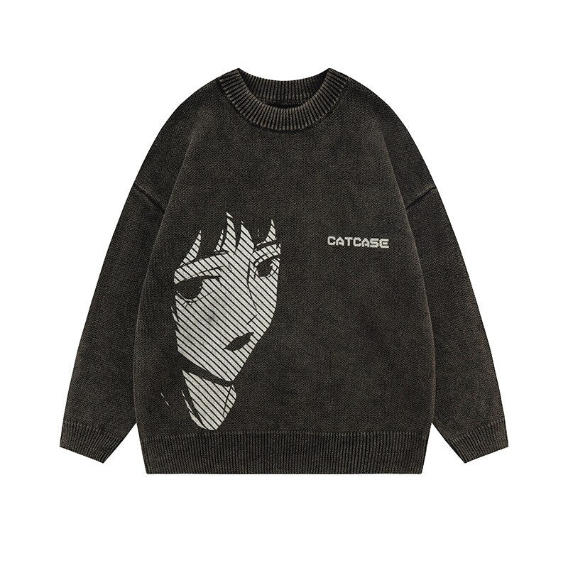 "Broken Fate" Graphic Unisex Streetwear Vintage Women Men Y2K Sweater
