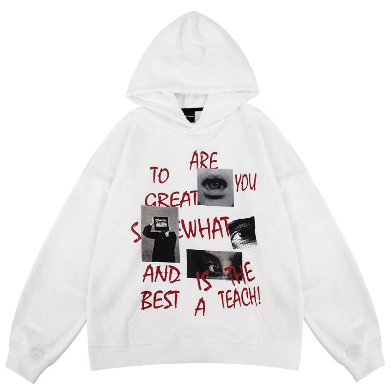 "Be What You Are" Unisex Men Women Streetwear Graphic Hoodie