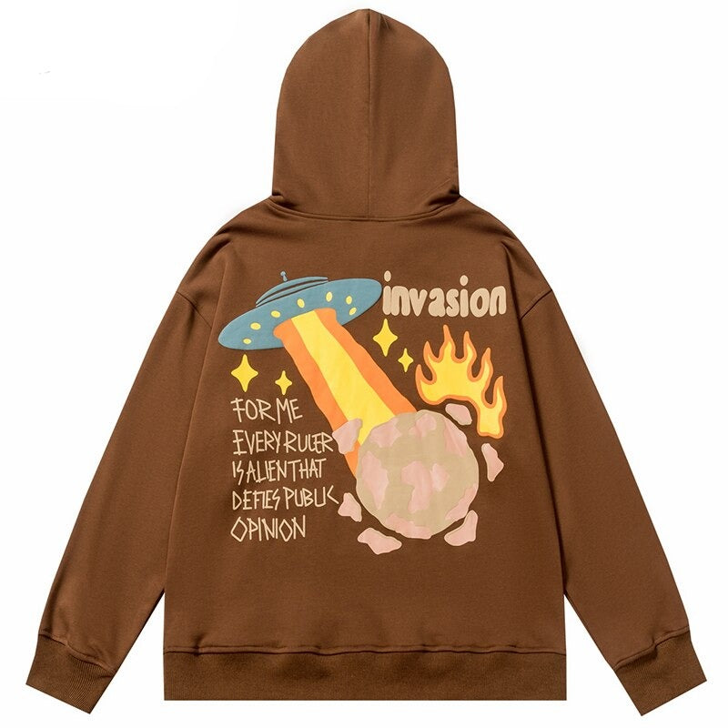 "Secret Invasion" Graphic Unisex Streetwear Vintage Women Men Y2K Hoodie
