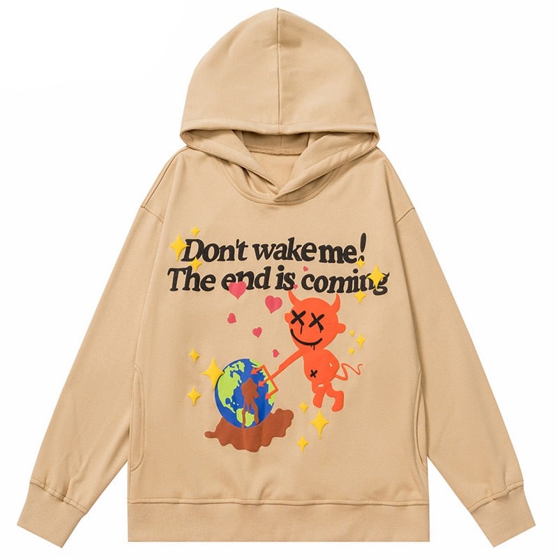 "Don't Wake Up" Unisex Men Women Streetwear Graphic Hoodie