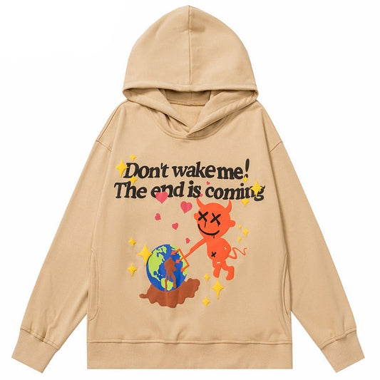 "Don't Wake Up" Unisex Men Women Streetwear Graphic Hoodie
