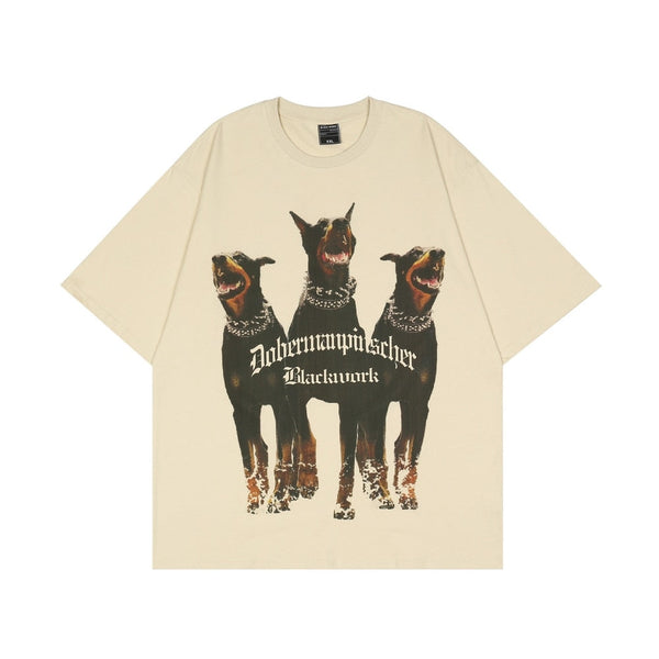 "Doberman" Men Women Streetwear Unisex Graphic T-Shirt