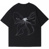 "Bowknot Butterfly" Unisex Men Women Streetwear Graphic T-Shirt