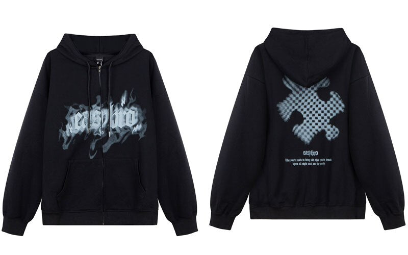 "Dark Sunshine" Unisex Men Women Streetwear Graphic Hoodie
