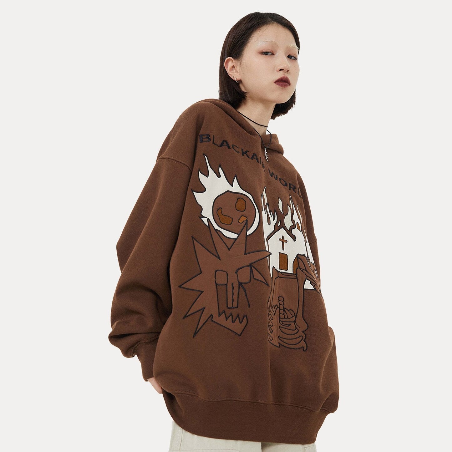 "Burning Up" Unisex Men Women Streetwear Graphic Hoodie