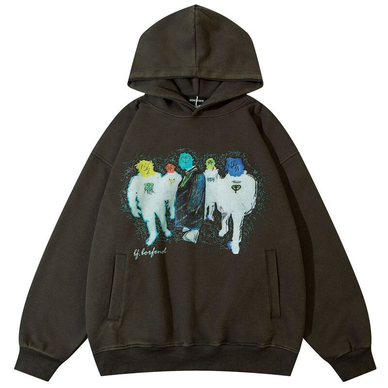 "Training Day" Graphic Unisex Streetwear Vintage Women Men Y2K Hoodie
