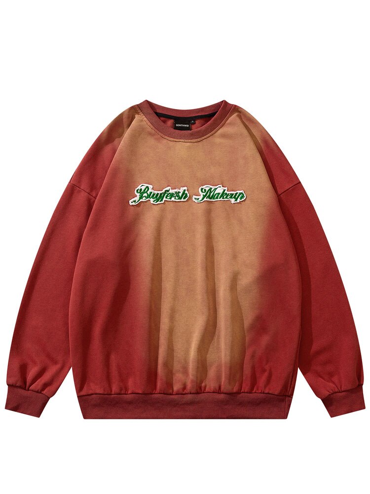 "Without Makeup" Graphic Unisex Streetwear Vintage Women Men Y2K Sweatshirt