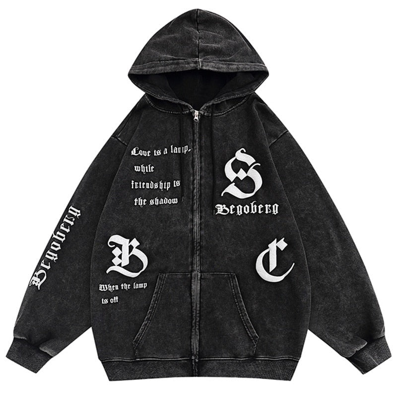 "The Wrong Side" Graphic Unisex Streetwear Vintage Women Men Y2K Hoodie