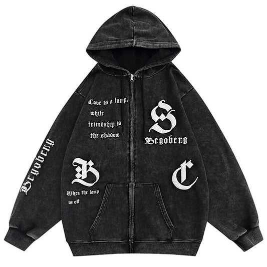 "The Wrong Side" Graphic Unisex Streetwear Vintage Women Men Y2K Hoodie