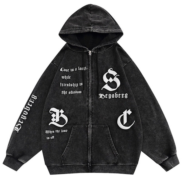 "The Wrong Side" Graphic Unisex Streetwear Vintage Women Men Y2K Hoodie