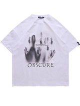 "Obscure Views" Graphic Unisex Streetwear Vintage Women Men Y2K T-Shirt