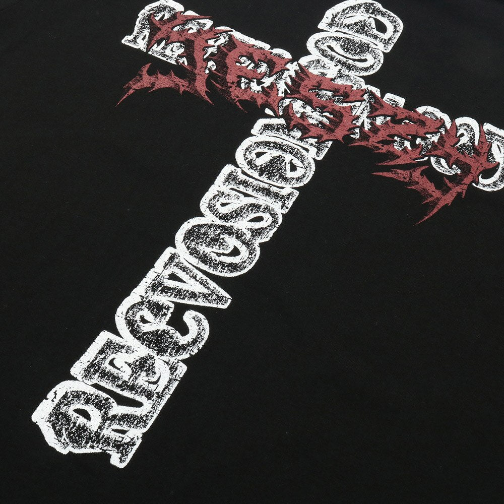 "God Bless" Graphic Unisex Streetwear Women Men Y2K T-Shirt