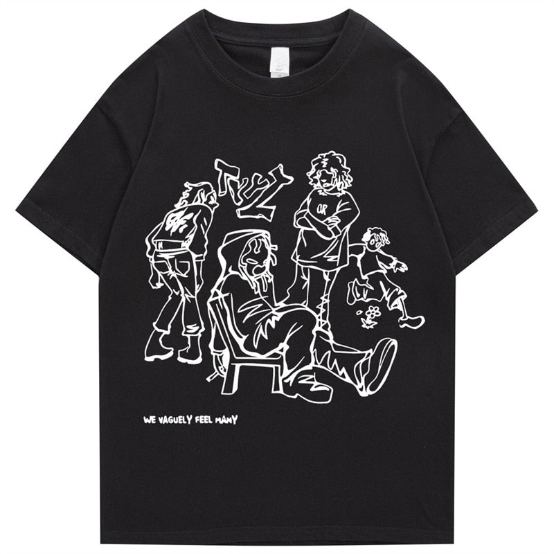“Tough Talk” Graphic Unisex Streetwear Vintage Women Men Y2K T-Shirt