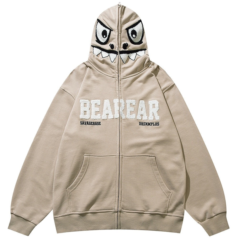 "Beware" Unisex Men Women Streetwear Graphic Hoodie