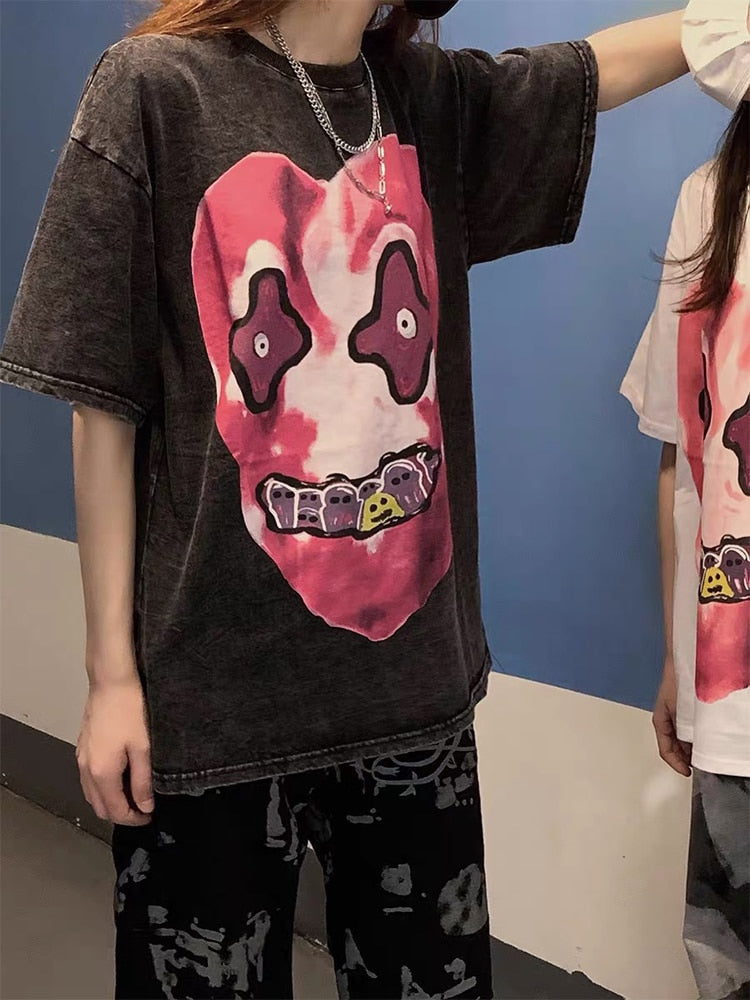 "Candy Heart" Men Women Streetwear Unisex Graphic T-Shirt