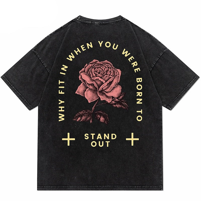 "Stand Out" Graphic Unisex Streetwear Vintage Women Men Y2K T-Shirt