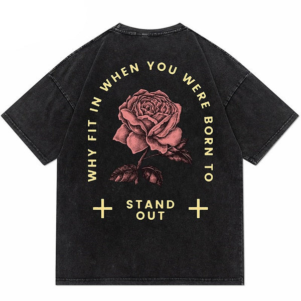 "Stand Out" Graphic Unisex Streetwear Vintage Women Men Y2K T-Shirt