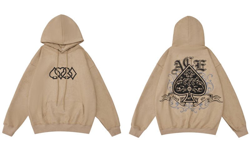 "Ace Of Spades" Unisex Men Women Streetwear Graphic Hoodie