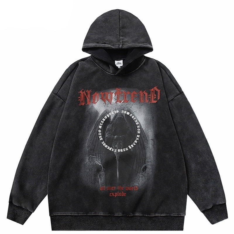 "Scary Hours" Graphic Unisex Streetwear Vintage Women Men Y2K Hoodie