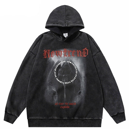 "Scary Hours" Graphic Unisex Streetwear Vintage Women Men Y2K Hoodie