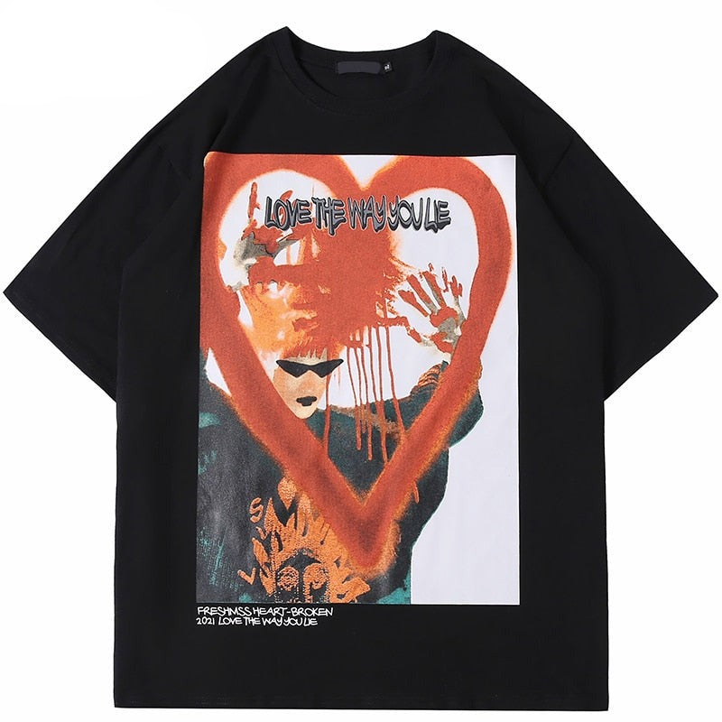 "Bloody Valentine" Unisex Men Women Streetwear Graphic T-Shirt