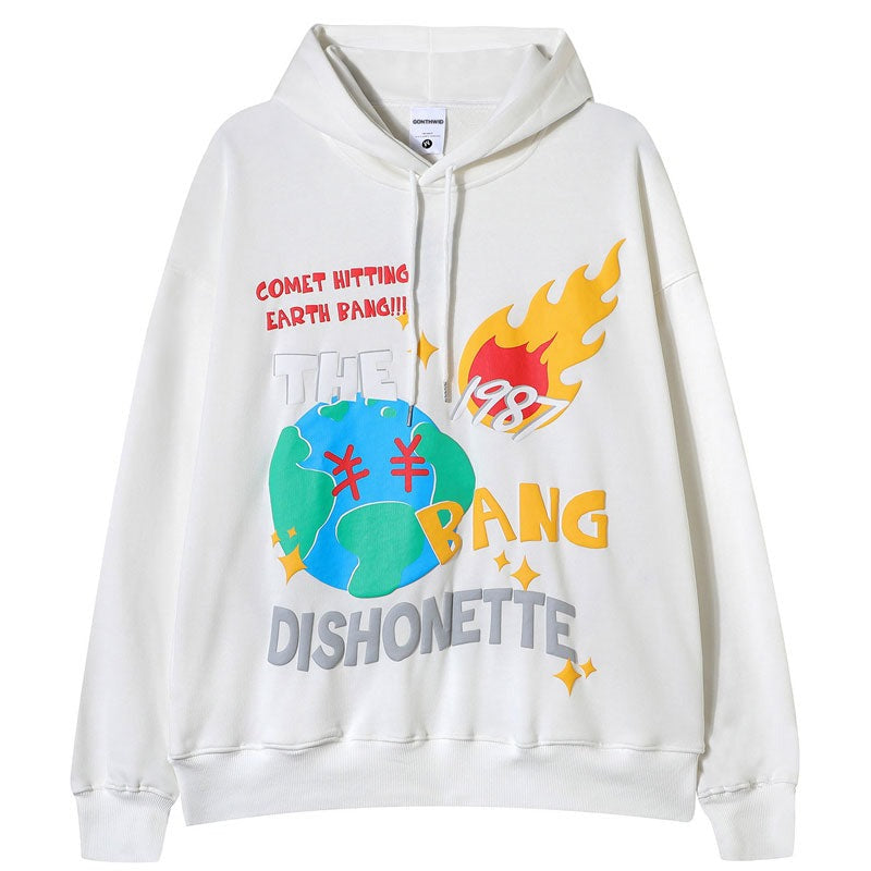 "Burning Fast" Unisex Men Women Streetwear Graphic Hoodie