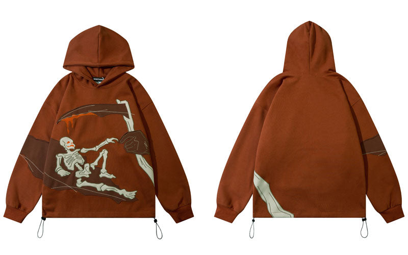 "Flatted Out" Unisex Men Women Streetwear Graphic Hoodie