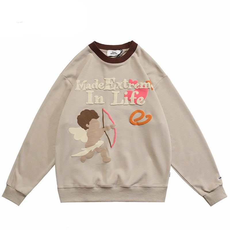 "Made In House" Graphic Unisex Streetwear Vintage Women Men Y2K Sweater