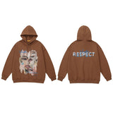 "Broken Face" Unisex Men Women Streetwear Graphic Hoodie