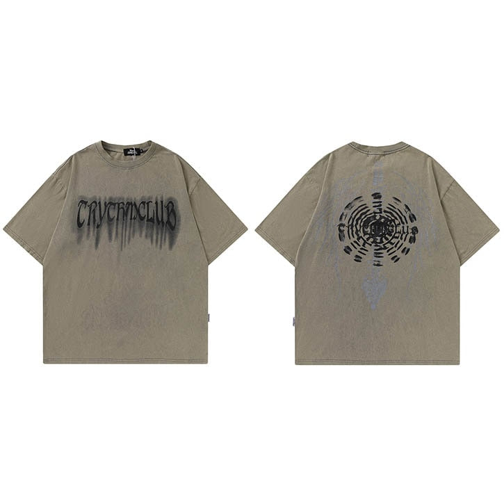 "Washed Down" Graphic Unisex Streetwear Vintage Women Men Y2K T-Shirt