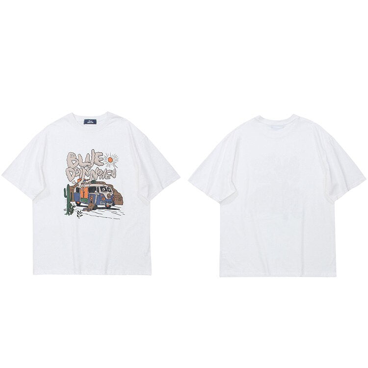 "Bad Driver" Unisex Streetwear Men Women Graphic T-Shirt