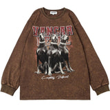 "Off The Leash" Graphic Unisex Streetwear Vintage Women Men Y2K Sweatshirt