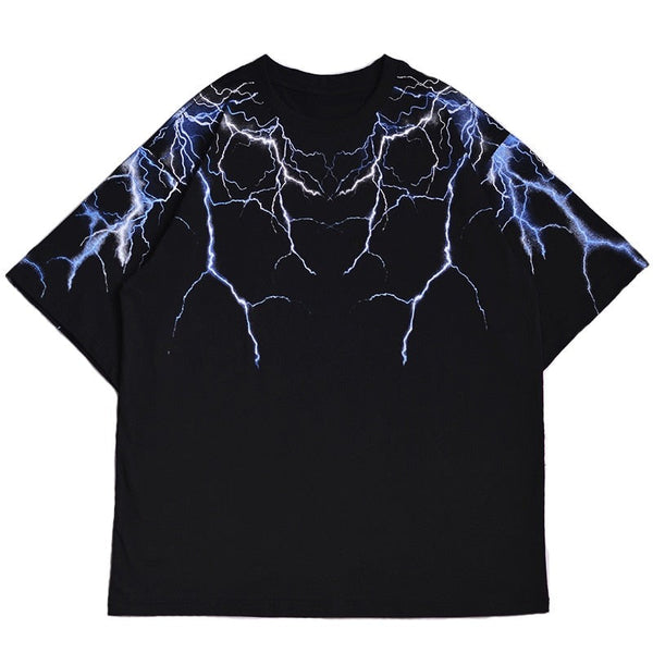 "Thunder Struck" Graphic Unisex Streetwear Vintage Women Men Y2K T-Shirt