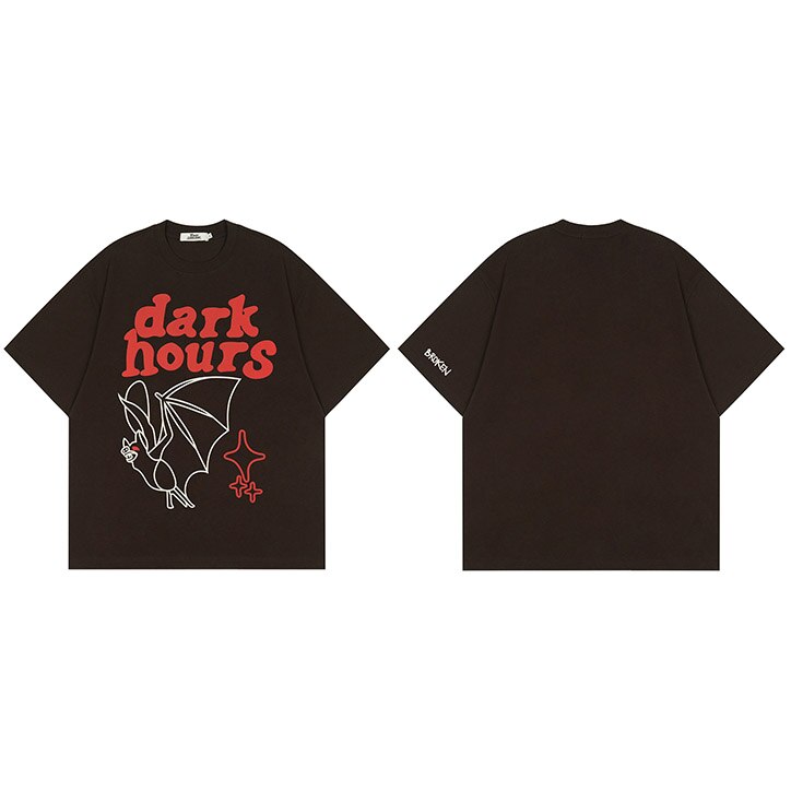 "Dark Hours" Unisex Men Women Streetwear Graphic T-Shirt