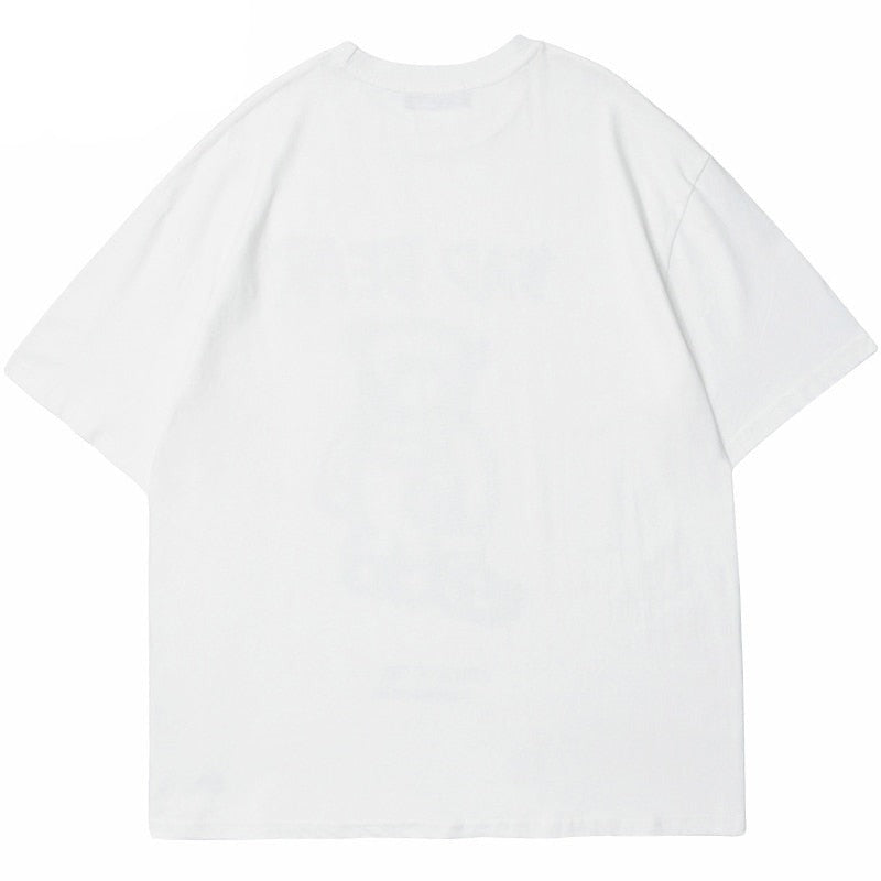 "Straight Face" Graphic Unisex Streetwear Vintage Women Men Y2K T-Shirt