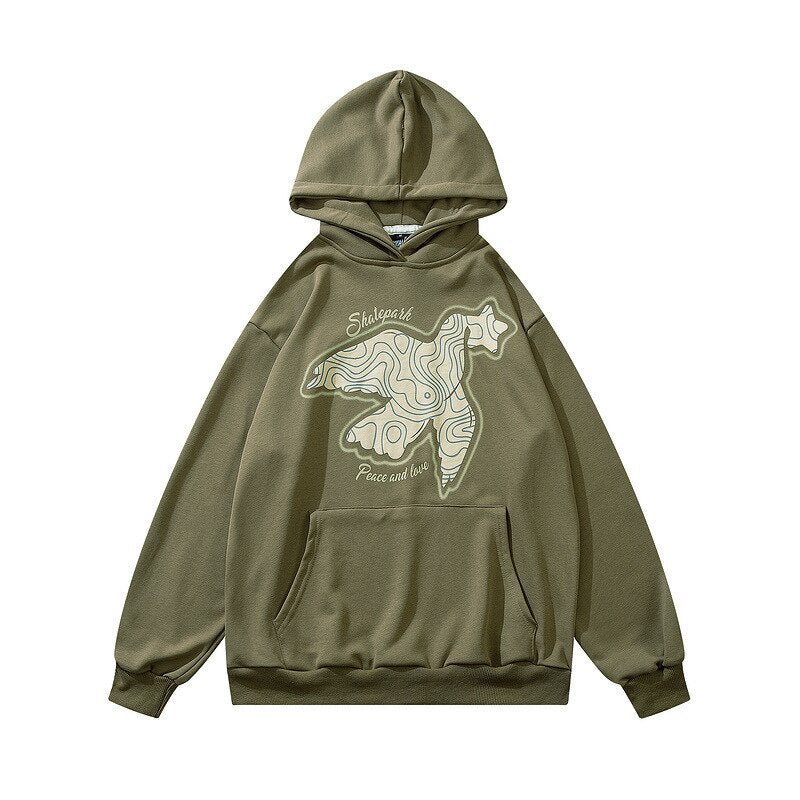 "Pop Star" Graphic Unisex Streetwear Vintage Women Men Y2K Hoodie