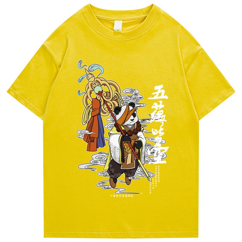 "Royal Panda" Graphic Unisex Streetwear Vintage Women Men Y2K T-Shirt