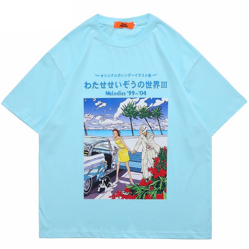 "Afternoon" Men Women Unisex Streetwear Graphic T-Shirt