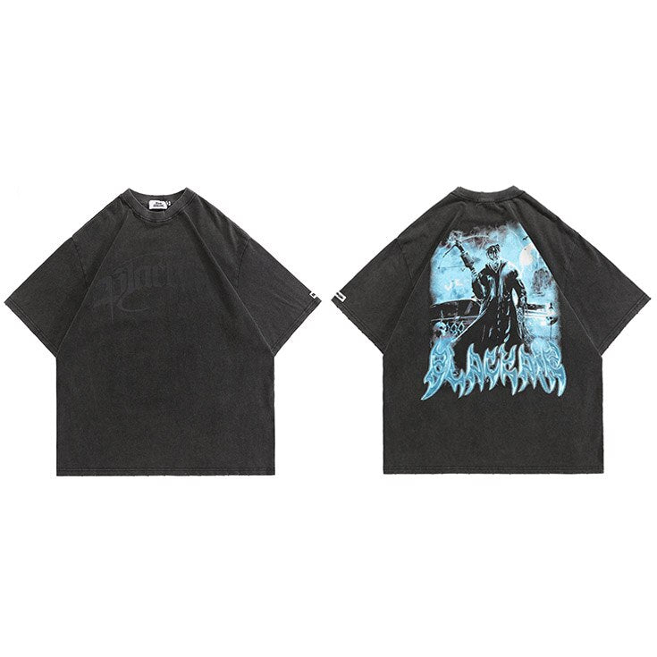 "Ice Frozen" Graphic Unisex Streetwear Vintage Women Men Y2K T-Shirt