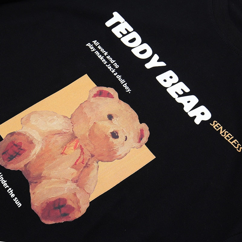 "Teddy Time" Graphic Unisex Streetwear Vintage Women Men Y2K T-Shirt