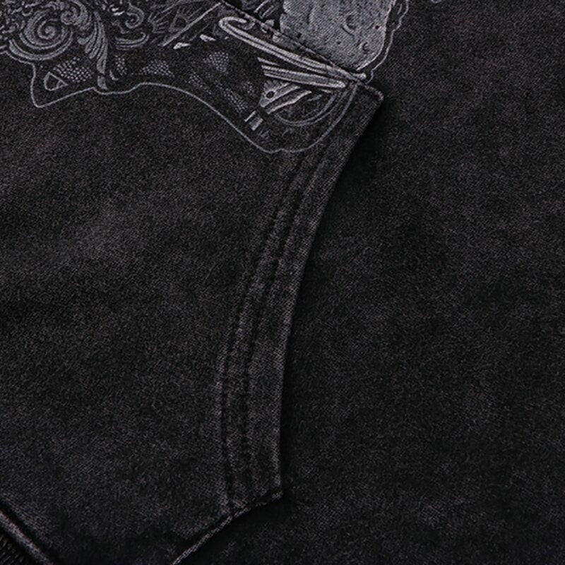 "Night Fox" Graphic Unisex Streetwear Vintage Women Men Y2K Hoodie