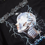 "Space Head" Graphic Unisex Streetwear Vintage Women Men Y2K T-Shirt