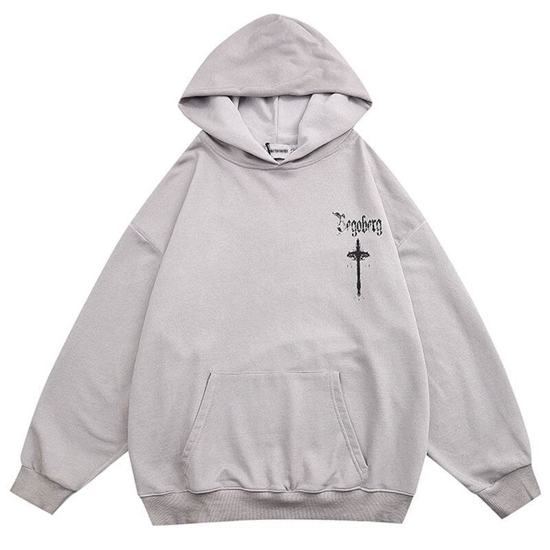 "Doubled Cross" Unisex Men Women Streetwear Graphic Hoodie